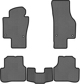 Комплект ковриков EVAtech VW3694CM5AV4RGB серый