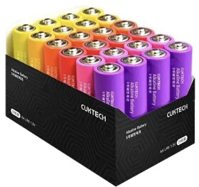 Батарейка Xiaomi Cuktech Rainbow CUKAAB08CNCM AA (пальчиковая) 1,5 V 24 шт
