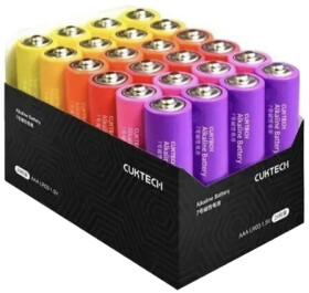 Батарейка Xiaomi Cuktech Rainbow CUKAAB09CNCM AAA (мизинчиковая) 1,5 V 24 шт