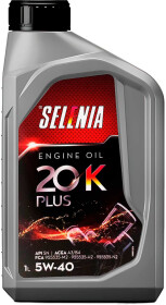 Моторна олива Petronas Selenia 20K Plus 5W-40 синтетична