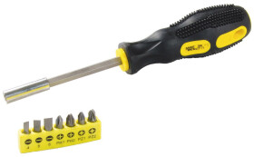 Отвертка с набором бит MasterTool 400142