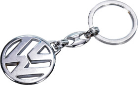 Брелок AutoTechteile с логотипом Volkswagen серый VW2