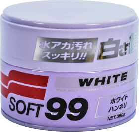 Кольоровий поліроль для кузова SOFT99 White Super Wax білий