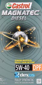 Моторное масло Castrol Magnatec Diesel DPF 5W-40 синтетическое