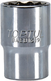 Торцева головка Toptul BAEB1619 19 мм 1/2"