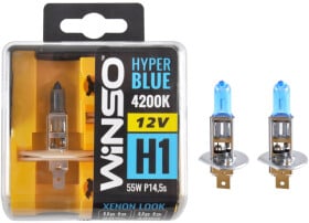 Автолампа Winso Hyper Blue H1 P14,5s 55 W синя 712150