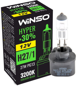 Автолампа Winso Hyper +30% H27/1 PG13 27 W прозора 712880