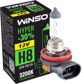 Автолампа Winso Hyper +30% H8 PGJ19-1 35 W прозрачная 712800