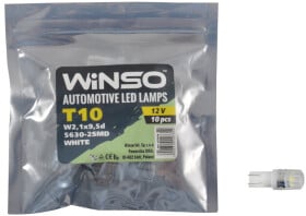 Автолампа Winso T10 W2,1x9,5d 127350