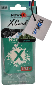 Ароматизатор Nowax X Card Alpine 12