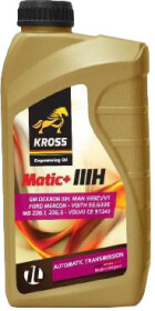 Трансмиссионное масло KROSS Matic+ IIIH синтетическое