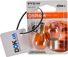 Автолампа Osram Original PY21W BAU15s 21 W оранжевая 7507-02B