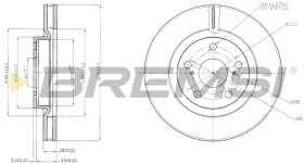 cd7646v Bremsi Тормозной диск