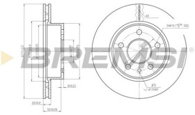Тормозной диск Bremsi cd6860v