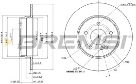 cd6963s Bremsi Тормозной диск