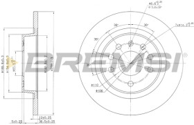 Тормозной диск Bremsi cd7288s