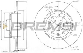 Тормозной диск Bremsi cd7306s