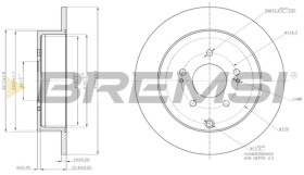 Тормозной диск Bremsi cd7737s