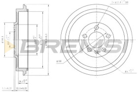 Тормозной барабан Bremsi cr5500