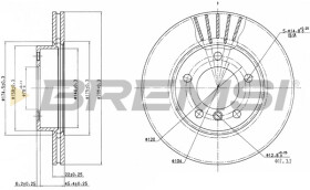 Тормозной диск Bremsi cd6258v