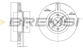 Гальмівний диск Bremsi cd7124v