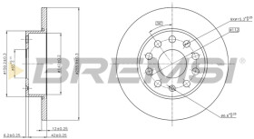 Гальмівний диск Bremsi cd7276s