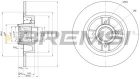 Гальмівний диск Bremsi cd7656s