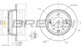 Тормозной диск Bremsi cd7618s