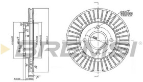 Тормозной диск Bremsi cd7072v
