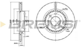 Тормозной диск Bremsi cd7096v