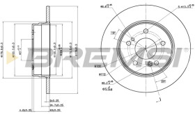 Тормозной диск Bremsi cd6819s