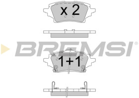 Гальмівні колодки Bremsi bp3796