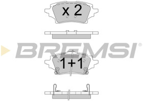 Тормозные колодки Bremsi bp3796