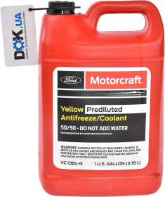 Готовый антифриз Ford Prediluted Antifreeze/Coolant желтый -37 °C