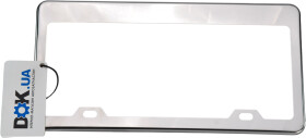 Рамка номерного знака Elegant EL100605 колір сріблястий неіржавіюча сталь