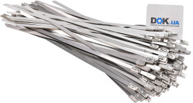 Хомут Apro CTM-45200 с зажимным замком сталь W2 100 шт