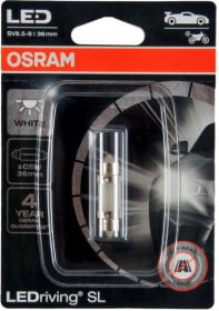 Автолампа Osram LEDriving Standard C5W SV8,5-8 0,5 W прозрачная 6418DWP01B