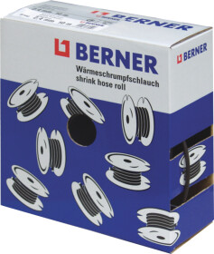 Термоусадка Berner 267040 2,4/1,2 мм черный 10 м 1 шт