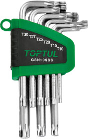 Набір ключів TORX Toptul GSN-09SS T10-T50 9 шт