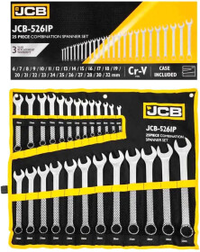Набор ключей рожково-накидных JCB  JCB-5261P 6-32 мм 25 шт