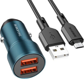 USB зарядка в авто Borofone BZ19 BZ19MSU
