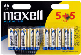 Батарейка Maxell 4902580724894 AA (пальчиковая) 1,5 V 10 шт