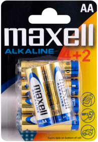 Батарейка Maxell 4902580163846 AA (пальчикова) 1,5 V 6 шт