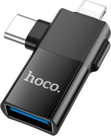 Переходник Hoco UA17 6942007602303 USB - Apple Lightning - type-C