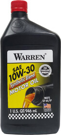 Моторна олива Warren Synthetic Blend 10W-30 синтетична