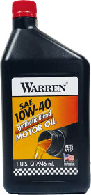 Моторное масло Warren Synthetic Blend 10W-40 синтетическое
