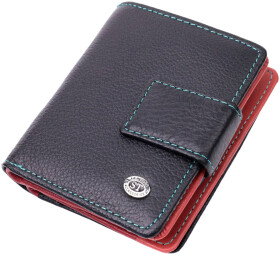 Портмоне-органайзер ST Leather 19436 без логотипа авто черный с красным