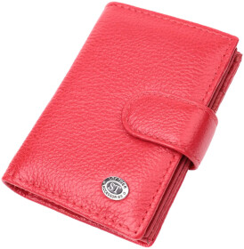 Визитница ST Leather 22470 красный