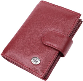 Визитница ST Leather 22468 бордовый