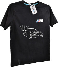 Футболка чоловіча Globuspioner класична BMW MPower Dots чорна принт спереду